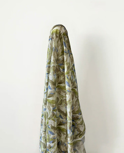 Deadstock Sale: 100% Cotton Blue & Green Print 150 cm 70 gsm w $12 pm