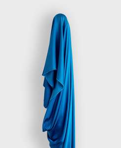 Electric Blue Rayon Viscose Low Sheen Satin $28 pm