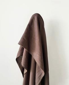 Doris: Chocolate 100% Prewashed Linen 200 gsm $38.00 pm
