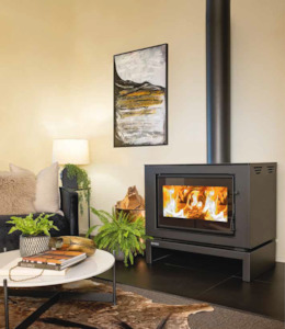 Indoor Wood Fires: Firenzo Topaz Clean-Air Wood Fire Freestanding
