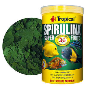 Cichlid Food: Tropical Spirulina Super Forte Flakes