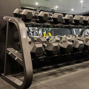 Storage: 2-Tier Dumbbell Rack