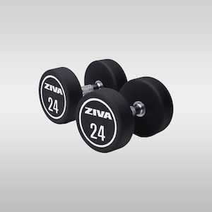 Ziva: ZIVA Solid Steel Urethane Dumbbells