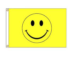 Novelty Flags: Smiley Face (Medium)