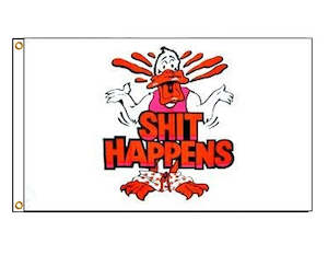 Novelty Flags: Shit Happens