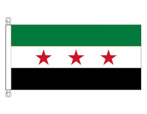 Country Flags: Syria (New) - HEAVY DUTY (0.9 x 1.8 m)