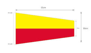 Boat Signal Flags: Seven (7) - Signal Pennant (Small)