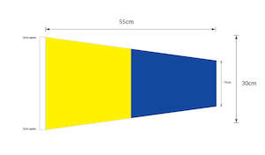 Boat Signal Flags: Five (5) - Signal Pennant (Small)