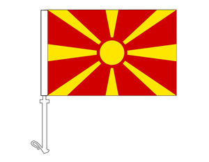 North Macedonia - Car Flag