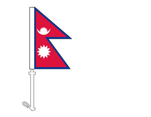 Car Flags: Nepal - Car Flag