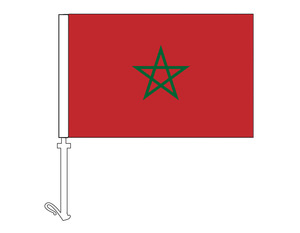 Morocco - Car Flag