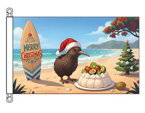 Heavy Duty Flags: Kiwi Christmas - HEAVY DUTY (0.9 x 1.5 m)