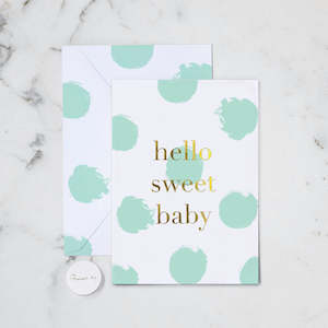 Cards: Hello Sweet Baby Card