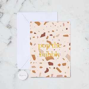 Pop The Bubbly Card