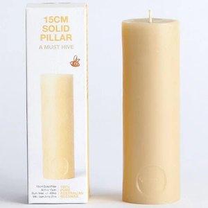 Candles & incense: Queen B - 15cm Pillar Candle