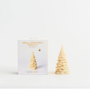 Queen B - 2 Small Christmas Tree Candles