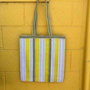 Baskets: Parisian Cool -Tote Bag, Yellow Recycled Plastic