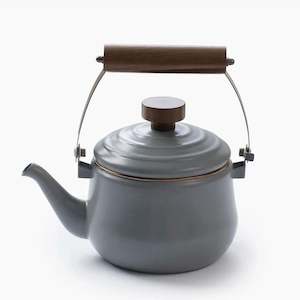Garden 1: Barebones - Enamel Teapot, Slate Grey