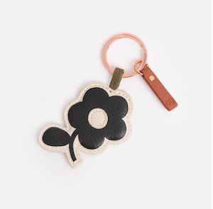 Mono Flower Keyring - Caroline Gardner