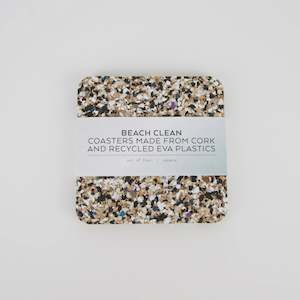 Beach Clean - Square Cork Coasters
