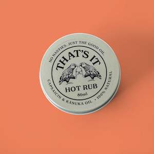 Body: That's It - Capsaicin & Kānuka Hot Rub
