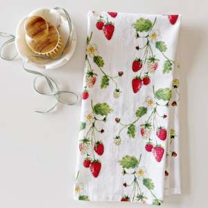 Emily Lex Studio - Strawberries Tea Towel