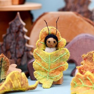Children: Tara Treasures - Felt Oak Leaf Baby