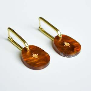 Jewellery: Hagen + Co - Starlight Earrings, Amber