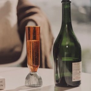 Saardé - Kairos Champagne Flutes, Smoke Set of 2