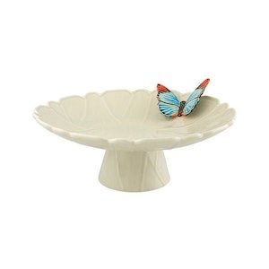 Bordallo Pinheiro: Bordallo Pinheiro - Cloudy Butterflies Cake Stand