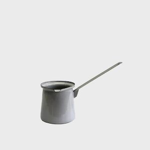 Enamelware: Enamel Butter Melter, Soft Grey