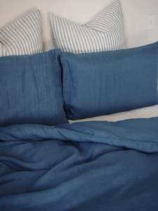 Linen Euro's | French Blue