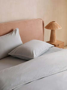 Piped Sheet Set - Sky