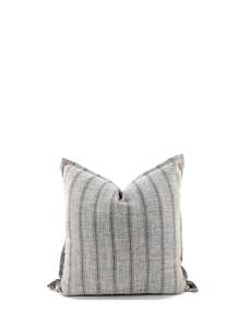 Back In Stock New: The Haven Stripe Cushion - Black