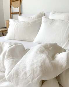 Linen Duvet Cover | Antique White | Made in New Zealand