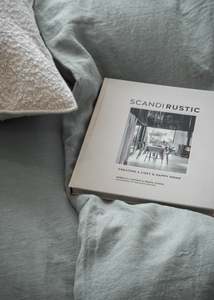 Premium Linen Collection: Duck Egg Linen Flat Sheet | Made in Europe