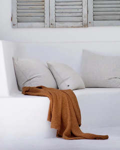 Linen Waffle Towel set | Cinnamon