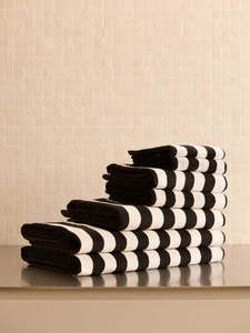Bathroom: Raye Towels | Noir