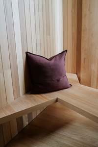 Cushions Throws: Linen Cushions | Garnet