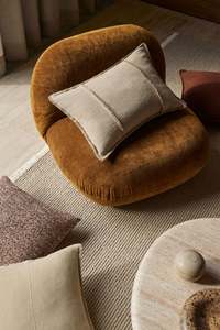 New Velvet Knot Cushions: Adela Cushion 40x60 - Rust