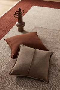 New Velvet Knot Cushions: Adela Cushion - Cocoa