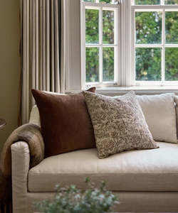 Velvet Cushion Cover ~ Brown