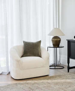 Velvet Cushion Cover ~ Light Olive