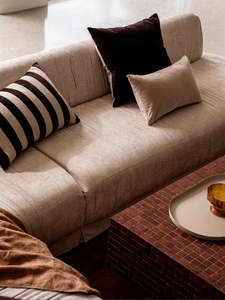 Velvet Cushions 1: Etro Stripe Cushion | Chocolate