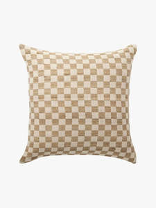 Addi Wool & Silk Cushion Chalk & Oatmeal | 50cm x 50cm