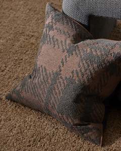 Checkers Cushion: Sienne Cushion in Dusk