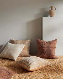 Checkers Cushion: Sienne Cushion in Desert