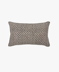 Dark Moody: Gia Black Reversible Linen Cushion