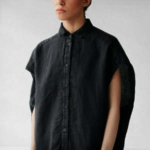 The Rei Linen Dress – Black