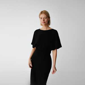 Dark Moody: The Nakko Linen Dress in Black